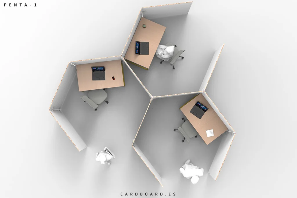 separadores-de-oficina-covid-19-ecológicos