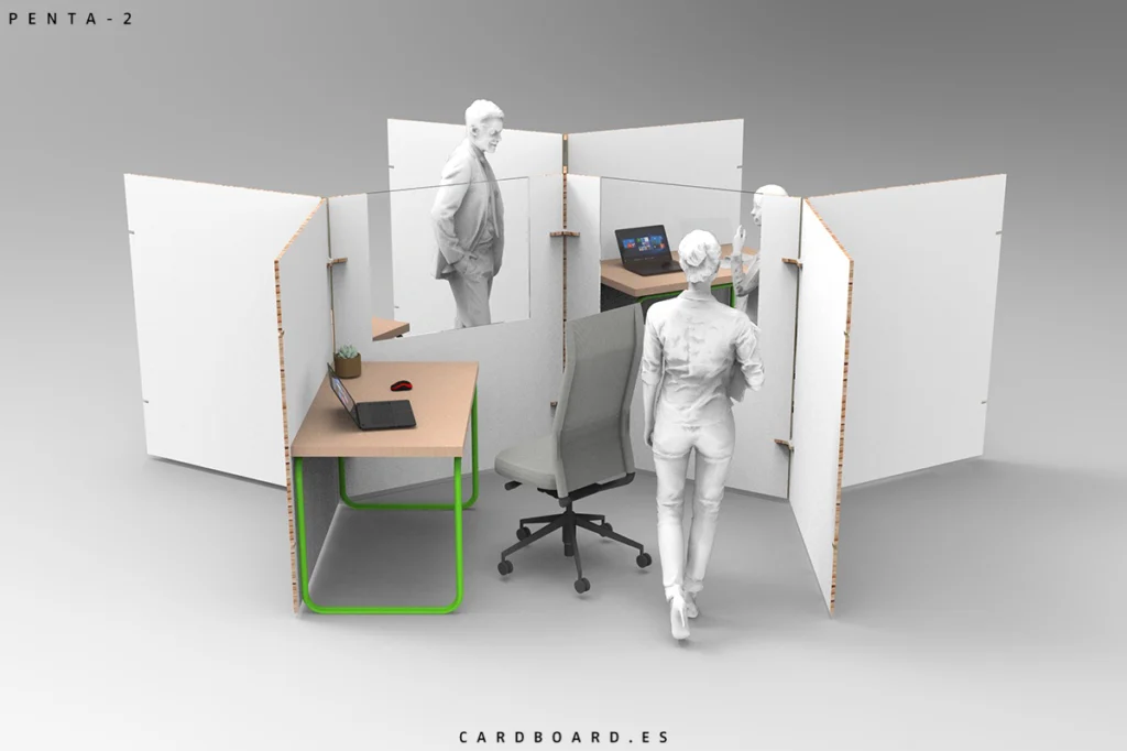 separadores-de-oficina-covid-19-ecológicos-diseno-personalizado