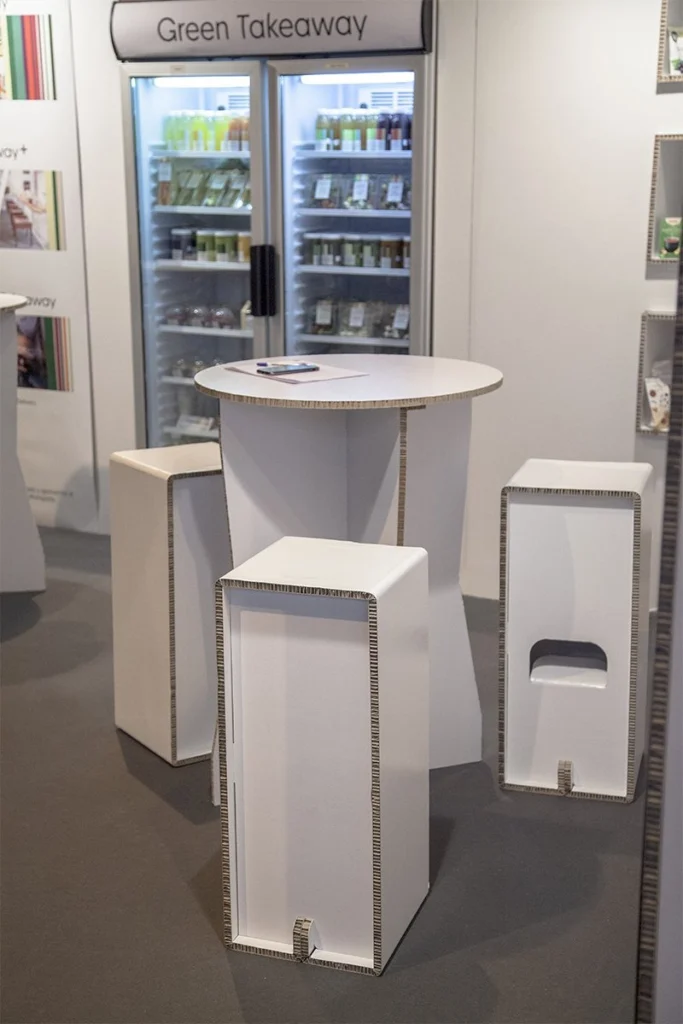 STAND-CARTON-ECOLÓGICO-GOURMET-DISENO-CARTON-CARDBOARD-STAND-EXPOFRANQUICIA-DESING-FURNITURE